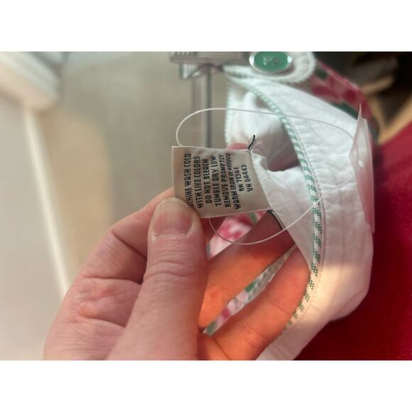 L.L. Bean Womens Skirt Pink Green Lobster Print Funky Nautical‎ Preppy Sz 12 Y2K - Picture 6 of 8